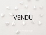 アンティーク 極小 ハート型 ガラスビーズ シルバー色 4.5×3.75mm 約140ピース