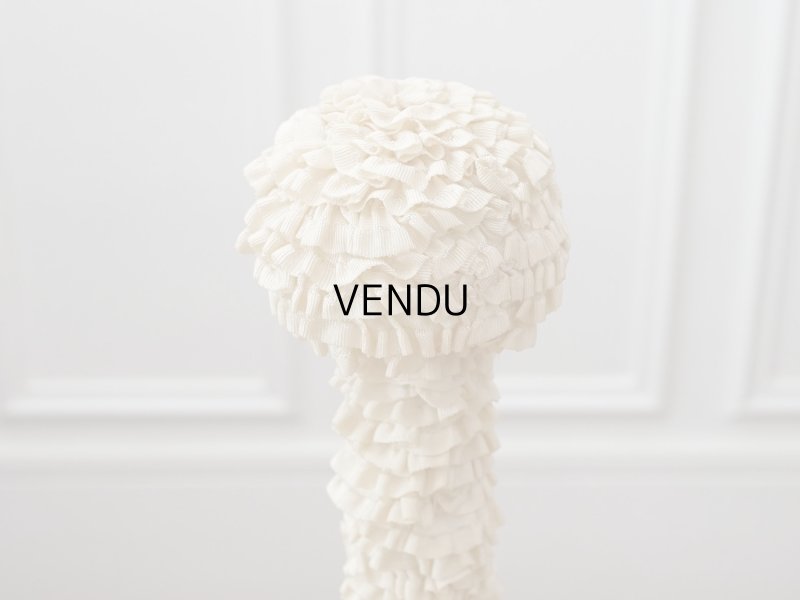 画像3: アンティーク エクリュのフリル ハットスタンド 