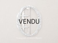 アンティーク 鈴蘭 シルバー製 バックル 