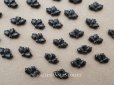 画像1: アンティーク フレンチジェット リーフ型 30ピースのセット 6×9.5mm (1)