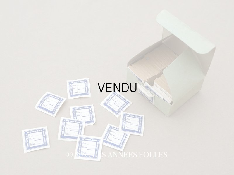 画像1: アンティーク 薬局の小さなラベル 箱入り 