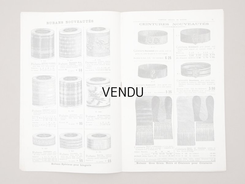 画像7: 1901年 アンティーク リボンのカタログ プランタン百貨店 CATALOGUE SPECIAL DU COMPTOIR DES RUBANS - GRANDS MAGASINS DU PRINTEMPS -