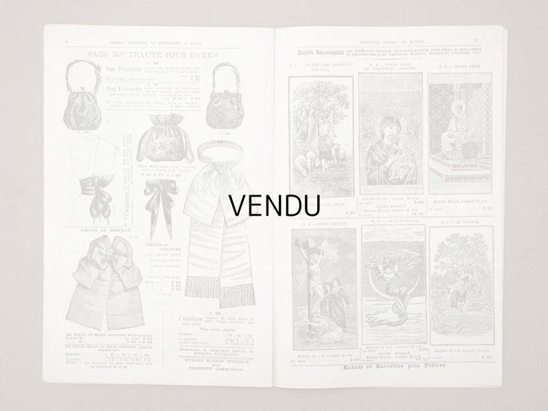 画像9: 1901年 アンティーク リボンのカタログ プランタン百貨店 CATALOGUE SPECIAL DU COMPTOIR DES RUBANS - GRANDS MAGASINS DU PRINTEMPS -