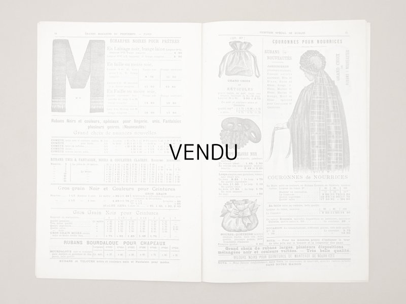 画像8: 1901年 アンティーク リボンのカタログ プランタン百貨店 CATALOGUE SPECIAL DU COMPTOIR DES RUBANS - GRANDS MAGASINS DU PRINTEMPS -