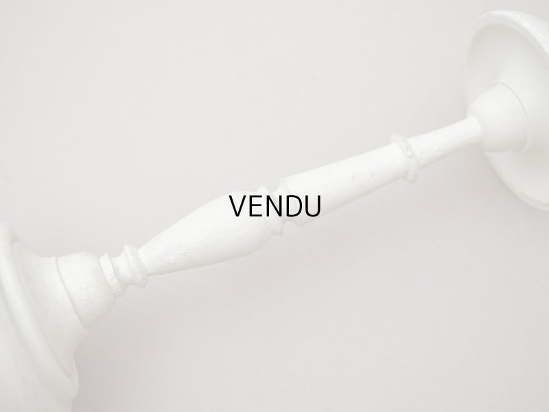 画像6: アンティーク ハットスタンド オフホワイト 木製