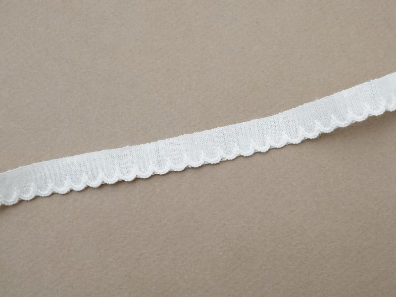 画像3: アンティーク スカラップトリム 刺繍入り 1.4cm幅 