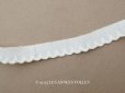 画像1: アンティーク スカラップトリム 刺繍入り 1.4cm幅  (1)