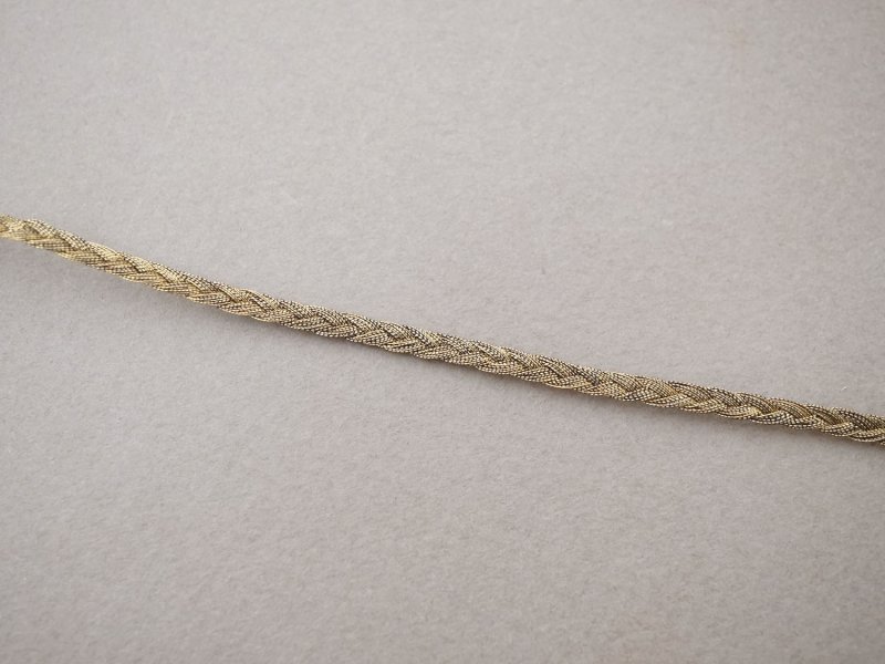 画像2: アンティーク 極細 3mm メタル製 トリム ゴールド ドール用