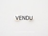 アンティーク ガラス製 極小 パールボタン パウダーピンク 6.5mm 2ピースのセット