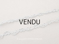 1900年頃 アンティーク ドール用 極細 メタル製 トリム 3〜5mm幅  シルバー 