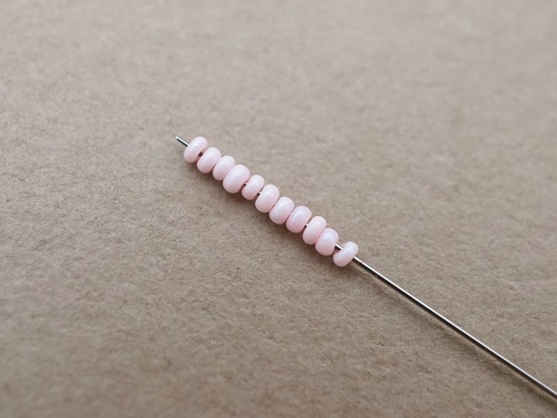 画像4: アンティーク シードビーズ ベビーピンク 1cm=10粒 76g キャビアビーズ マイクロビーズ