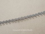 1900年頃 アンティーク ドール用 メタル製 トリム 7mm幅  シルバー 