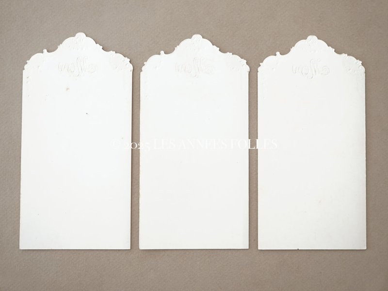 画像5: 1924年 アンティーク メニューカード  MENU 薔薇のガーランド ロカイユ装飾