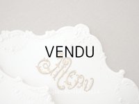 1924年 アンティーク メニューカード  MENU 薔薇のガーランド ロカイユ装飾