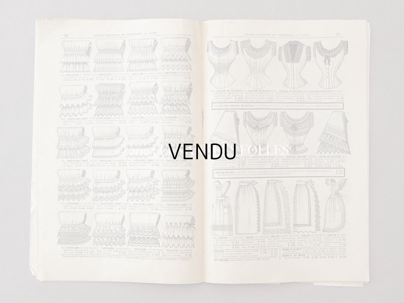 画像8: 1903年 アンティーク プランタン百貨店のカタログ CATALOGUE SPECIAL BLANC - GRANDS MAGASINS DU PRINTEMPS - 