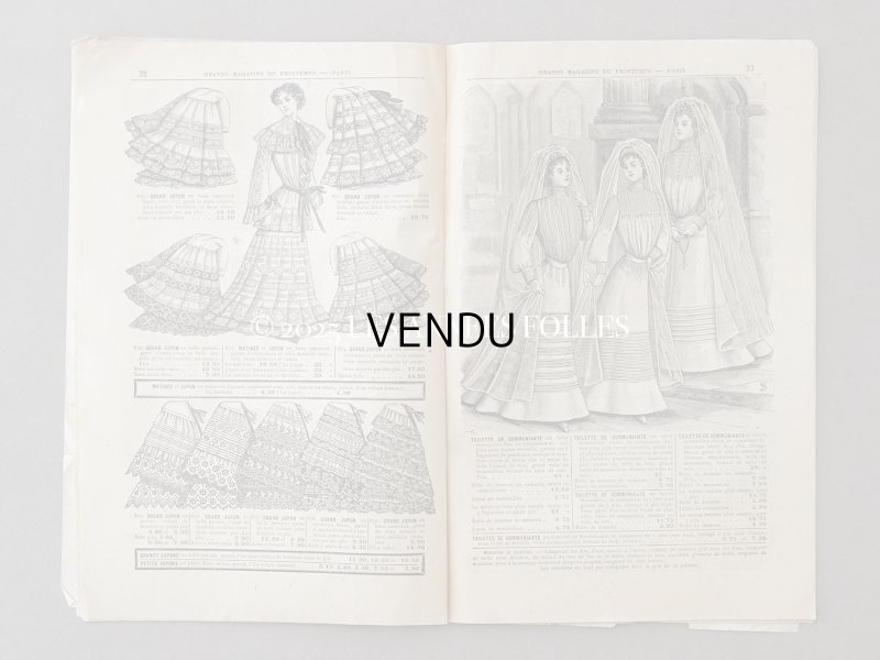 画像9: 1903年 アンティーク プランタン百貨店のカタログ CATALOGUE SPECIAL BLANC - GRANDS MAGASINS DU PRINTEMPS - 