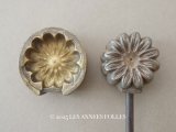 19世紀末 アンティーク こて 花 マーガレット 型押し 造花 フルリスト