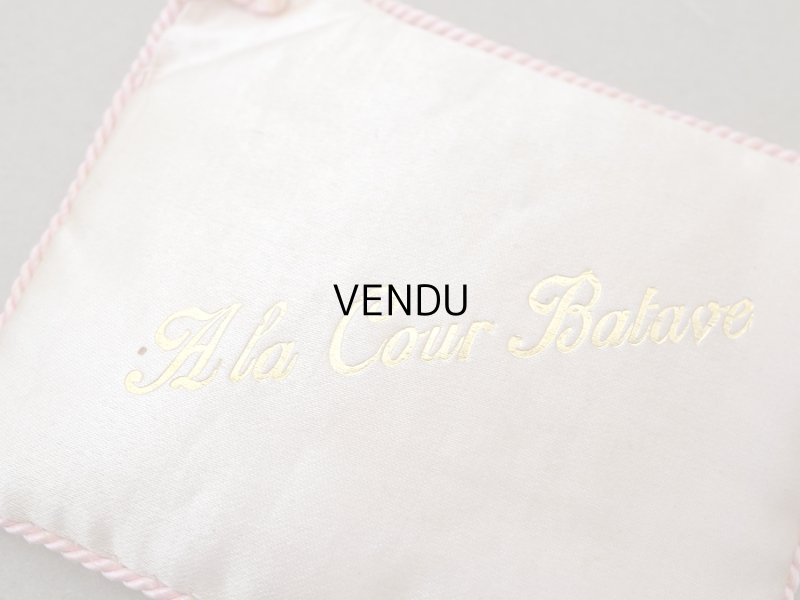 画像4: アンティーク  シルク製 サシェ 香り袋 小さなクッション パウダーピンク - A LA COUR BATAVE -