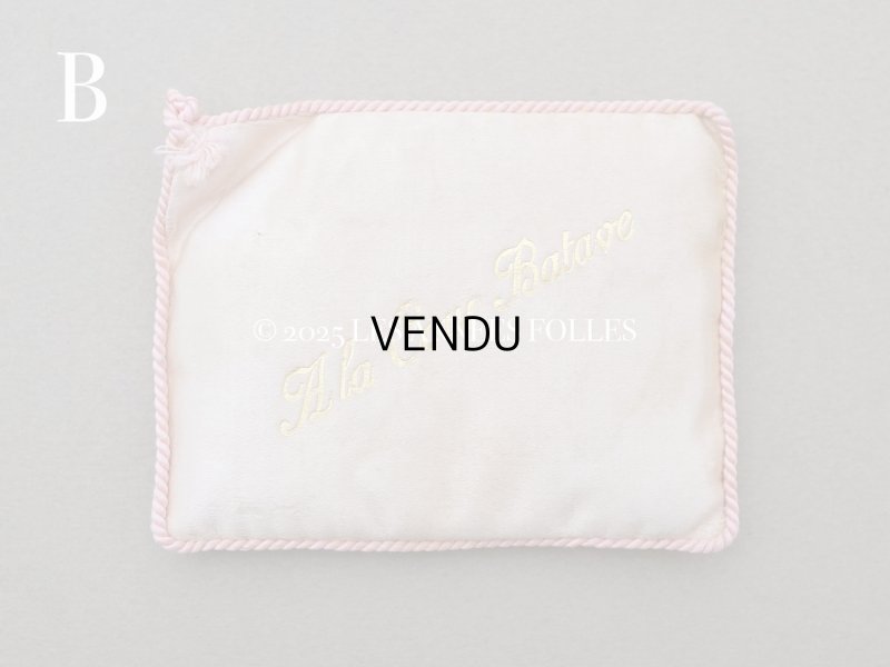 画像6: アンティーク  シルク製 サシェ 香り袋 小さなクッション パウダーピンク - A LA COUR BATAVE -