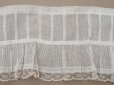 画像8: 1900年頃 アンティーク 幅広 ドレスの裾  プリーツ入り レース付き 2.9m 幅18cm