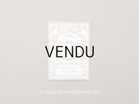 アンティーク 小さなパフュームラベル 白菫 IMPERIAL PARFUM WHITE VIOLET - F.BRUN & BARBIER -