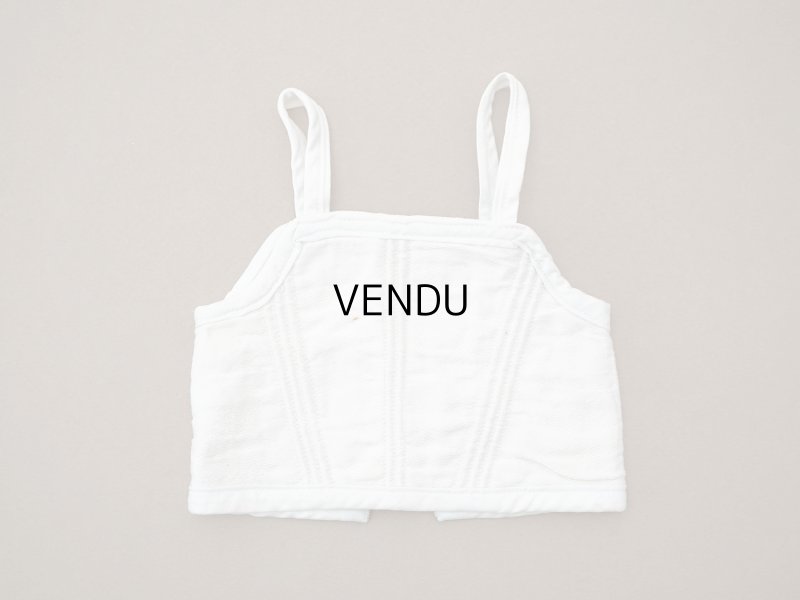 画像5: アンティーク 水色の縁取り ドール用 コルセット CORSET F.P.