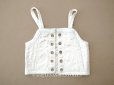 画像1: アンティーク 水色の縁取り ドール用 コルセット CORSET F.P. (1)