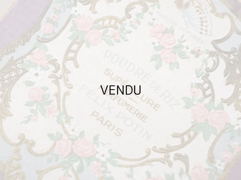 画像7: アンティーク パウダーボックス 薔薇のガーランド＆蝶々 POUDRE DE RIZ - PFELIX POTIN PARIS -