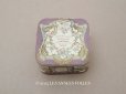 画像1: アンティーク パウダーボックス 薔薇のガーランド＆蝶々 POUDRE DE RIZ - PFELIX POTIN PARIS - (1)