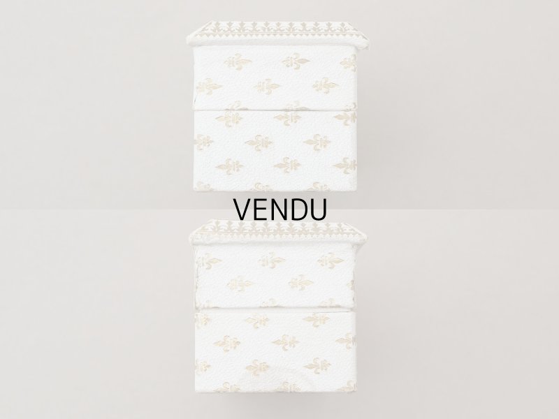 画像5: アンティーク パフュームボックス パウダーボックス NEARINE 百合の紋章