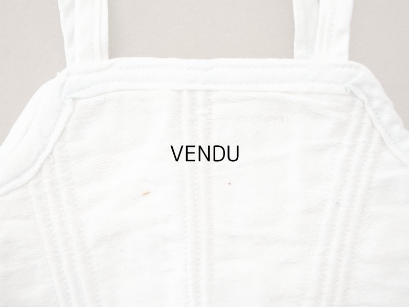 画像6: アンティーク 水色の縁取り ドール用 コルセット CORSET F.P.