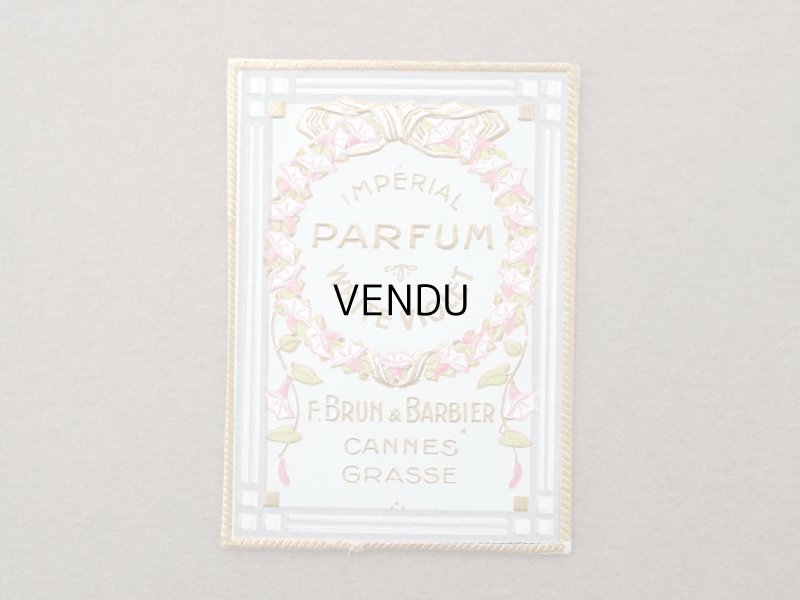 画像2: アンティーク 小さなパフュームラベル 白菫 IMPERIAL PARFUM WHITE VIOLET - F.BRUN & BARBIER -