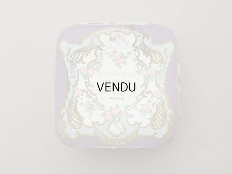 画像3: アンティーク パウダーボックス 薔薇のガーランド＆蝶々 POUDRE DE RIZ - PFELIX POTIN PARIS -