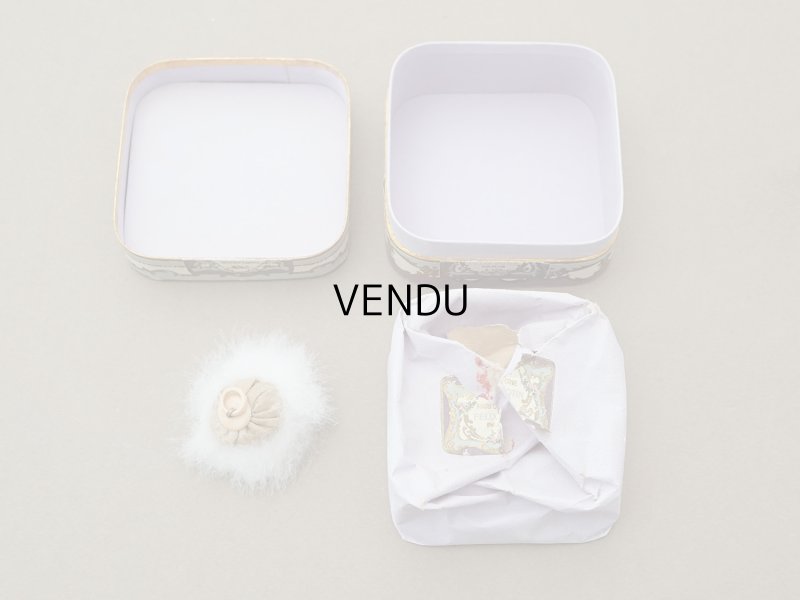 画像11: アンティーク パウダーボックス 薔薇のガーランド＆蝶々 POUDRE DE RIZ - PFELIX POTIN PARIS -