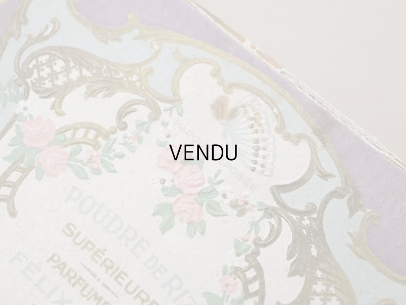 画像4: アンティーク パウダーボックス 薔薇のガーランド＆蝶々 POUDRE DE RIZ - PFELIX POTIN PARIS -