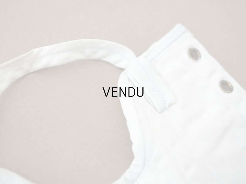 画像9: アンティーク 水色の縁取り ドール用 コルセット CORSET F.P.