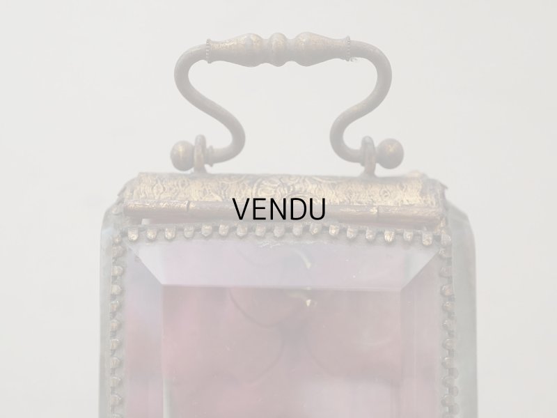 画像6: アンティーク 懐中時計 & ジュエリーボックス ワインレッドのシルク製クッション