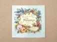 画像1: アンティーク パウダーボックスのラベル POUDRE DE RIZ PARFUMERIE AUX FLEURS - NOGARA GRASSE PARIS - (1)