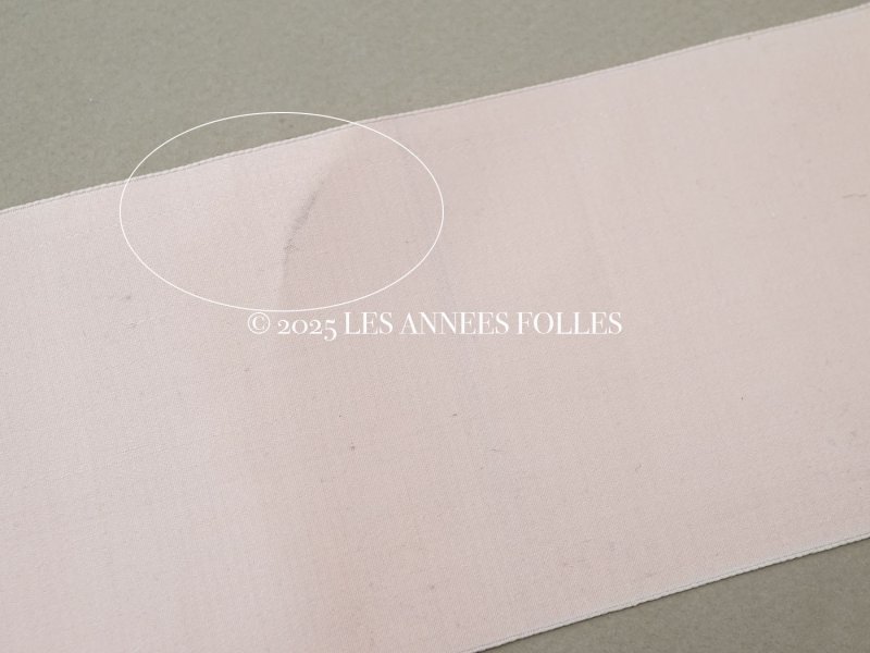 画像6: 1900年頃 アンティーク シルク製 サテンリボン 幅広 9cm幅  ベビーピンク