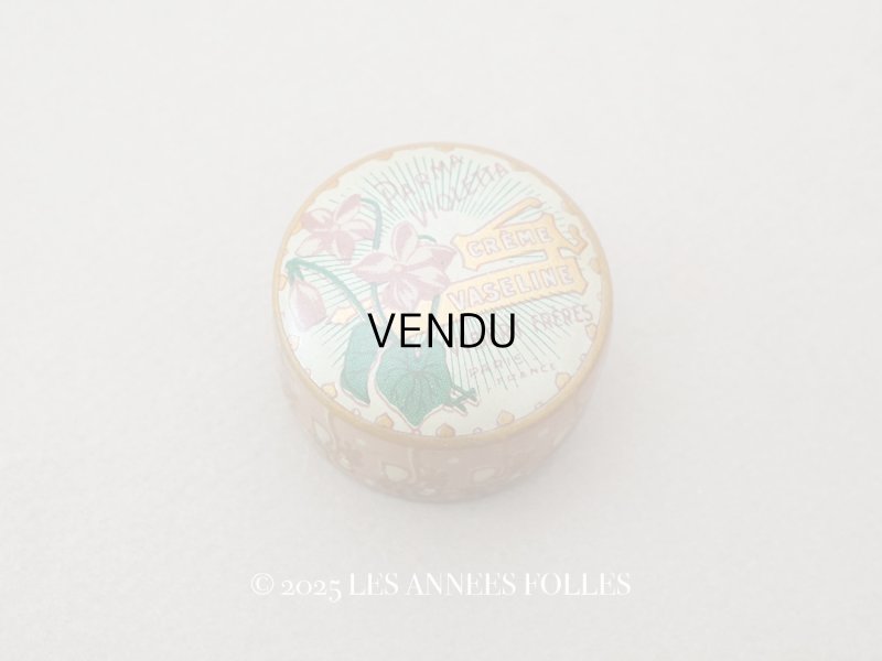 画像1: アンティーク 菫のワセリン缶 PARMA VIOLETTA  CREME VASELINE  - VIBERT FRERES PARIS -