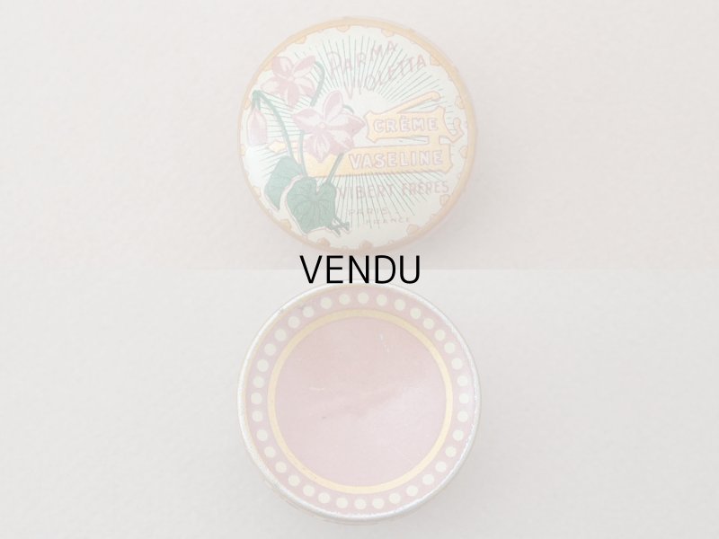 画像2: アンティーク 菫のワセリン缶 PARMA VIOLETTA  CREME VASELINE  - VIBERT FRERES PARIS -