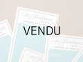 未使用 アンティーク プランタン百貨店 生地サンプル用 台紙 6枚セット- AU PRINTEMPS -