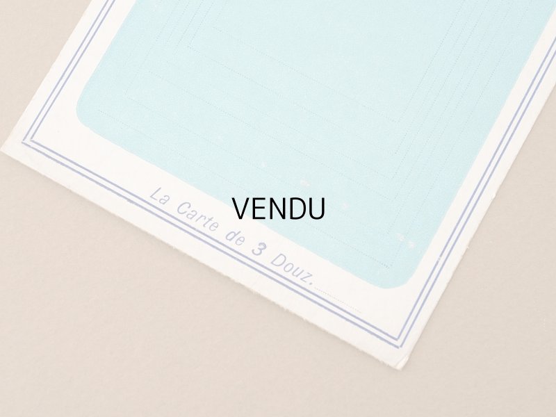 画像6: 未使用 アンティーク プランタン百貨店 生地サンプル用 台紙 6枚セット- AU PRINTEMPS -