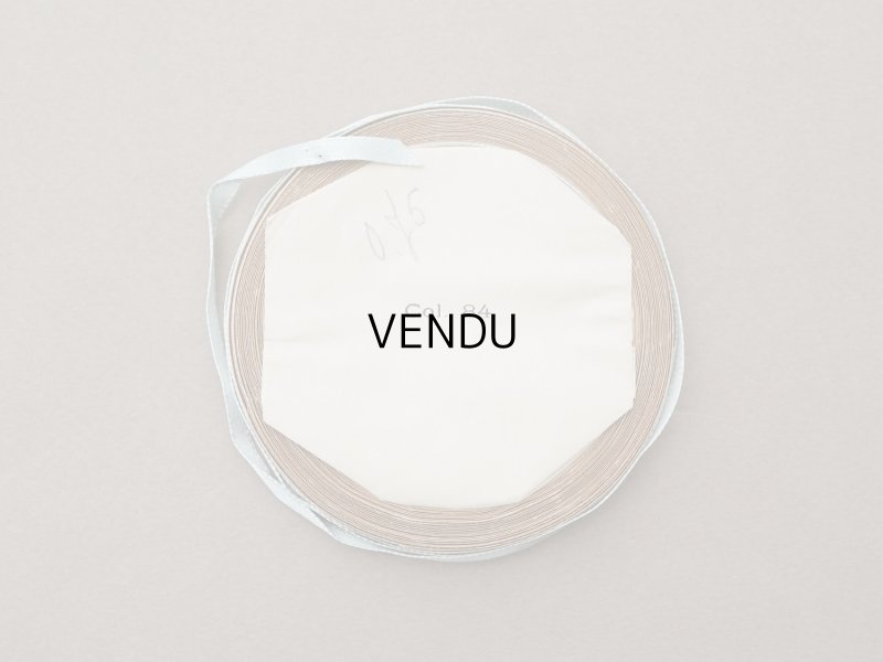 画像7: アンティーク 極細 サテンリボン 5mm幅 パウダーブルー 7.2m  SATIN DOUBLE FACE LINGERIE PON 641 N 2