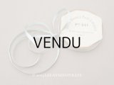 アンティーク 極細 サテンリボン 5mm幅 パウダーブルー 3.7m  SATIN DOUBLE FACE LINGERIE PON 641 N 2