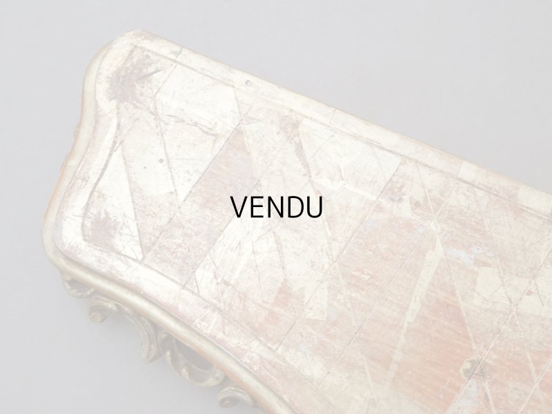 画像4: 19世紀末 アンティーク 木製の大きな台座 ロカイユ装飾