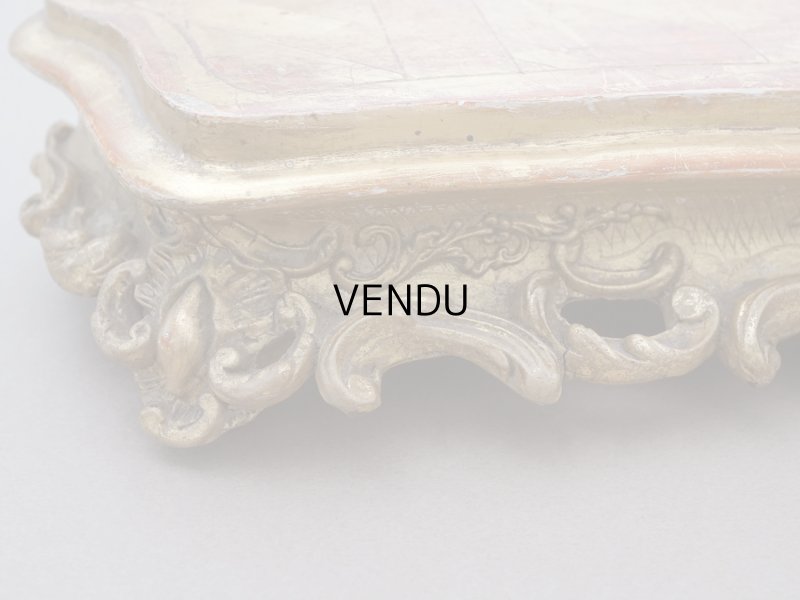 画像7: 19世紀末 アンティーク 木製の大きな台座 ロカイユ装飾