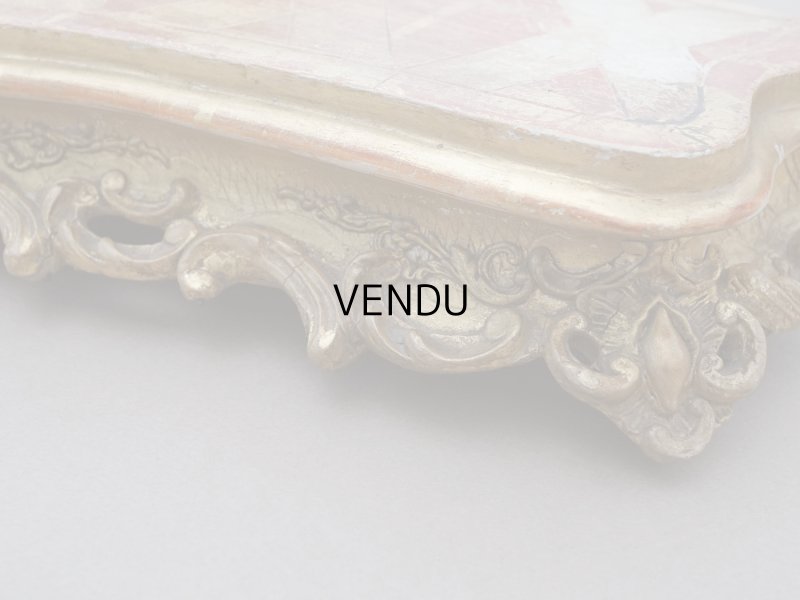 画像11: 19世紀末 アンティーク 木製の大きな台座 ロカイユ装飾