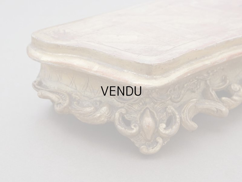 画像6: 19世紀末 アンティーク 木製の大きな台座 ロカイユ装飾