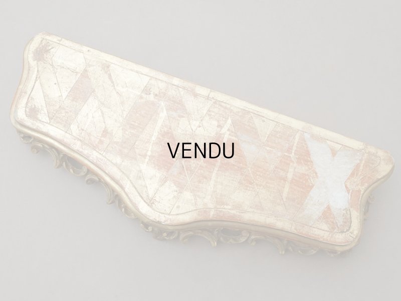 画像3: 19世紀末 アンティーク 木製の大きな台座 ロカイユ装飾